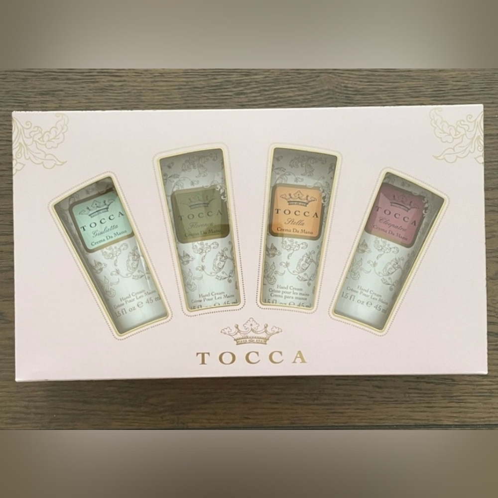 Tocca Crema Quartettov 4 hand creams gift box set